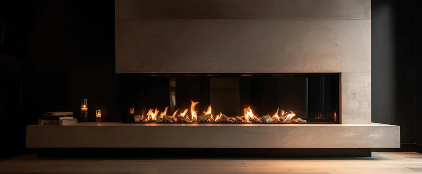 Gas Fireplace Ember Bed Design Services in Milford, Massachusetts