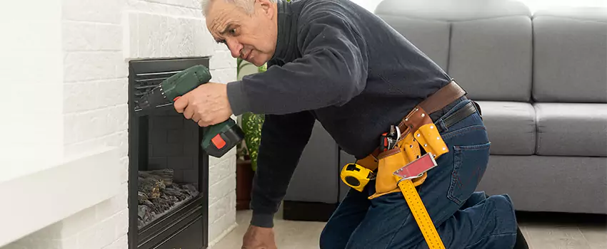 New Indoor Fireplace Installation in Milford, Massachusetts