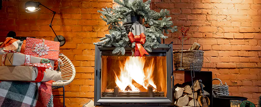 Travis Industries Linear Gas Fireplace Installation in Milford, Massachusetts