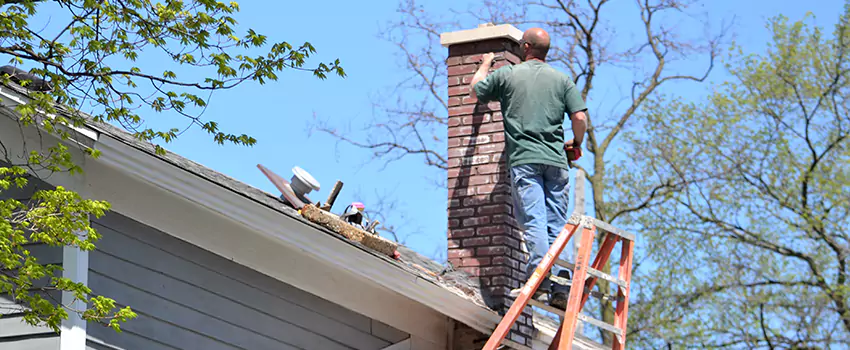 Vinyl and PVC Chimney Flashing Installation in Milford, MA