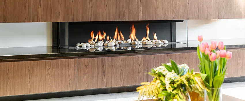 Double-height Fireplace Design Refurbishment in Milford, Massachusetts