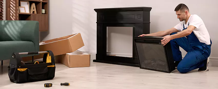 Old Rusted Metal Fireplace Repair And Replacement in Milford, MA